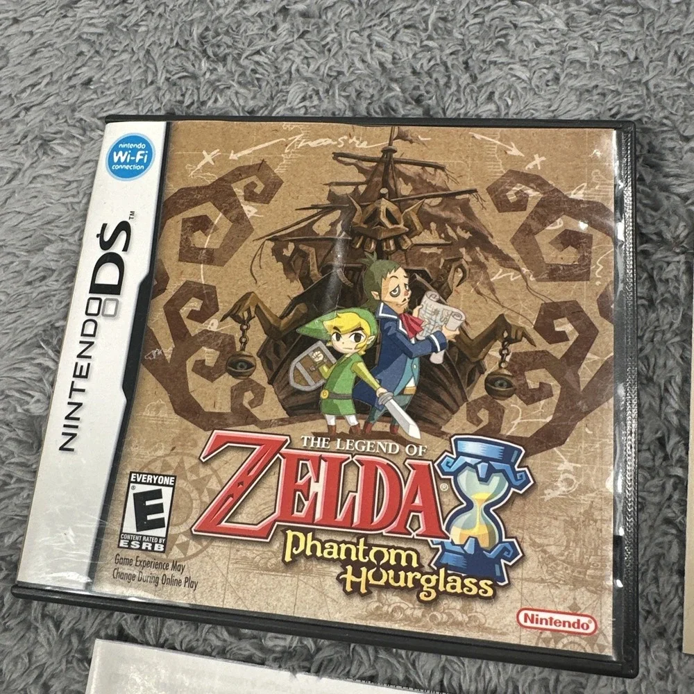 Zelda Phantom Hourglass (DS) Case W/ Manual Inserts ONLY Good Cond